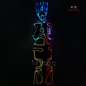 programmable wireless controlled led dance halloween costume